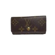 Pre-owned Canvas key-holders Louis Vuitton Vintage , Brown , Dames