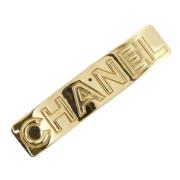 Pre-owned Metal hair-accessories Chanel Vintage , Yellow , Dames