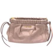 Pre-owned Fabric shoulder-bags Miu Miu Pre-owned , Pink , Dames