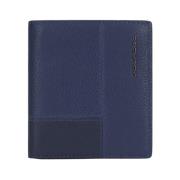 Blauwe Rfid Creditcardportemonnee Piquadro , Blue , Heren