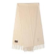 Pre-owned Cashmere scarves Louis Vuitton Vintage , Beige , Heren