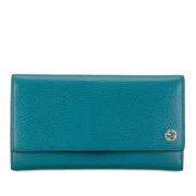 Pre-owned Leather wallets Gucci Vintage , Blue , Dames