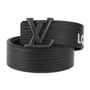 Pre-owned Leather belts Louis Vuitton Vintage , Black , Dames