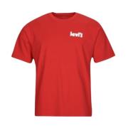 Relaxed Fit Tee Poster Levi's , Red , Heren