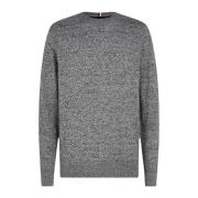 Cashmere Creme/Black Sweater Tommy Hilfiger , Gray , Heren