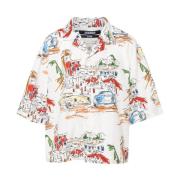 Auto Print Camp Kraag Shirt Jacquemus , Multicolor , Heren