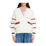 Dames Cardigan Sweater Silvian Heach , White , Dames