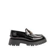 Amandel Teen Leren Loafers Alexander Wang , Black , Dames