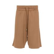 Okerbruine Track Shorts met Koord Lardini , Brown , Heren