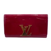 Pre-owned Fabric wallets Louis Vuitton Vintage , Red , Dames