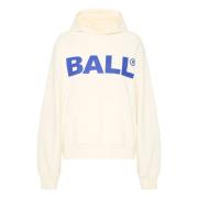 Hammer Hoodie Sweatshirt Off White Ball , White , Dames