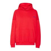 Bright Red Hammer Hoodie Sweatshirt Ball , Red , Dames