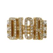 Pre-owned Metal dior-jewelry Dior Vintage , Yellow , Dames