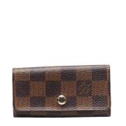 Pre-owned Leather key-holders Louis Vuitton Vintage , Brown , Dames