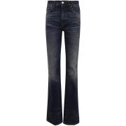 Vintage Blauwe Skinny Flora Jeans Haikure , Blue , Dames