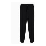 Zwarte Katoenen Jogger Broek Emporio Armani , Black , Heren