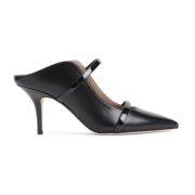 Zwarte Nappa Leren Hakken Malone Souliers , Black , Dames