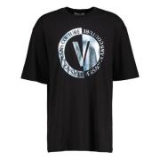 Foil Emblem T-Shirt Versace Jeans Couture , Black , Heren