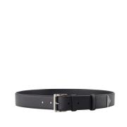 Driehoekig Logo Saffiano Riem Prada , Black , Heren