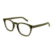 Klassieke vierkante zonnebril - Groen Saint Laurent , Green , Unisex