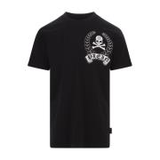 Zwart Grafisch Print T-shirt Philipp Plein , Black , Heren