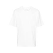 Wit Katoenen T-shirt met Zak Lardini , White , Heren