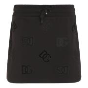 Geborduurde katoenen mini-rok Dolce & Gabbana , Black , Dames