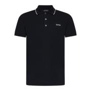 Zwarte Polo Shirt met Logo Borduurwerk Ermenegildo Zegna , Black , Her...