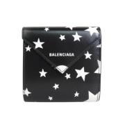 Pre-owned Leather wallets Balenciaga Vintage , Black , Unisex