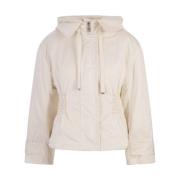 Witte korte donsjas met gotisch monogramlogo Ermanno Scervino , White ...