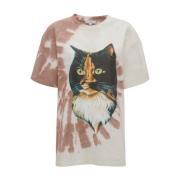 Tie-Dye Grafische Print Crew Neck T-shirt JW Anderson , Multicolor , H...