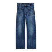 Klassieke Broek met Riemlussen Ralph Lauren , Blue , Dames