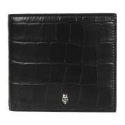 Zwarte Billfold Portemonnee 8CC Alexander McQueen , Black , Heren