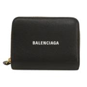 Pre-owned Leather wallets Balenciaga Vintage , Black , Dames