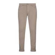 Beige Skinny Jeans met Lage Taille Dondup , Brown , Heren