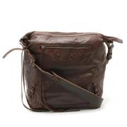 Pre-owned Leather shoulder-bags Balenciaga Vintage , Brown , Dames
