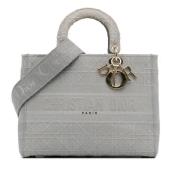 Pre-owned Canvas handbags Dior Vintage , Gray , Dames