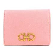 Pre-owned Leather wallets Salvatore Ferragamo Pre-owned , Pink , Dames