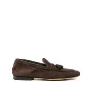 Suede Tassel Loafers Made in Italy Officine Creative , Brown , Heren