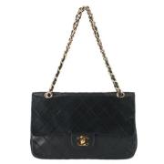 Pre-owned Leather chanel-bags Chanel Vintage , Black , Dames