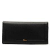 Pre-owned Leather wallets Salvatore Ferragamo Pre-owned , Black , Dame...