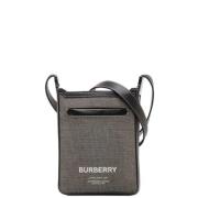 Pre-owned Fabric shoulder-bags Burberry Vintage , Gray , Dames