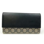 Pre-owned Leather wallets Gucci Vintage , Blue , Dames