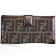 Pre-owned Canvas wallets Fendi Vintage , Brown , Dames