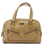 Pre-owned Leather handbags Gucci Vintage , Beige , Dames