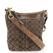 Pre-owned Canvas shoulder-bags Coach Pre-owned , Brown , Dames