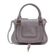 Marcie Medium Leren Handtas Chloé , Gray , Dames