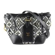 Pre-owned Canvas shoulder-bags Louis Vuitton Vintage , Black , Dames