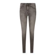 Slim Fit Mid Rise Dames Jeans Calvin Klein , Gray , Dames