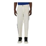 Slim Fit Broek met Zijstrepen John Richmond , White , Heren